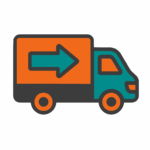Moving van icon